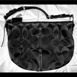 Black COACH Hobo Purse